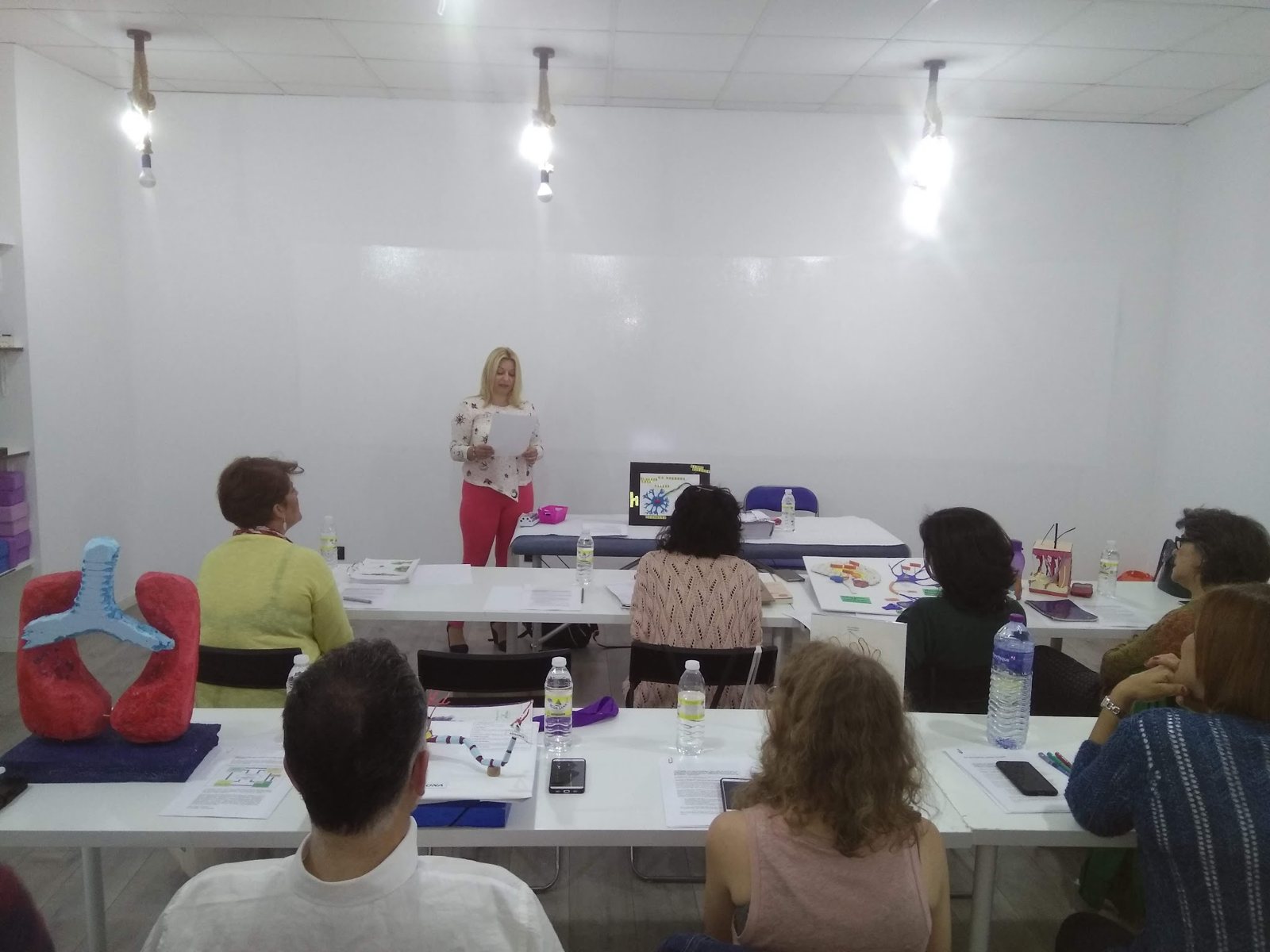 Presentación de trabajos ante el grupo de clase